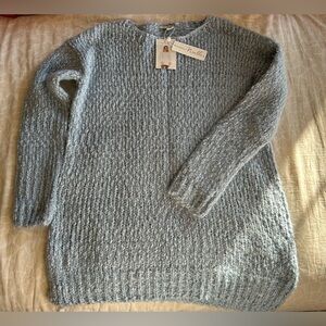 Soft chunky-knit long sweater, S/M - brand new